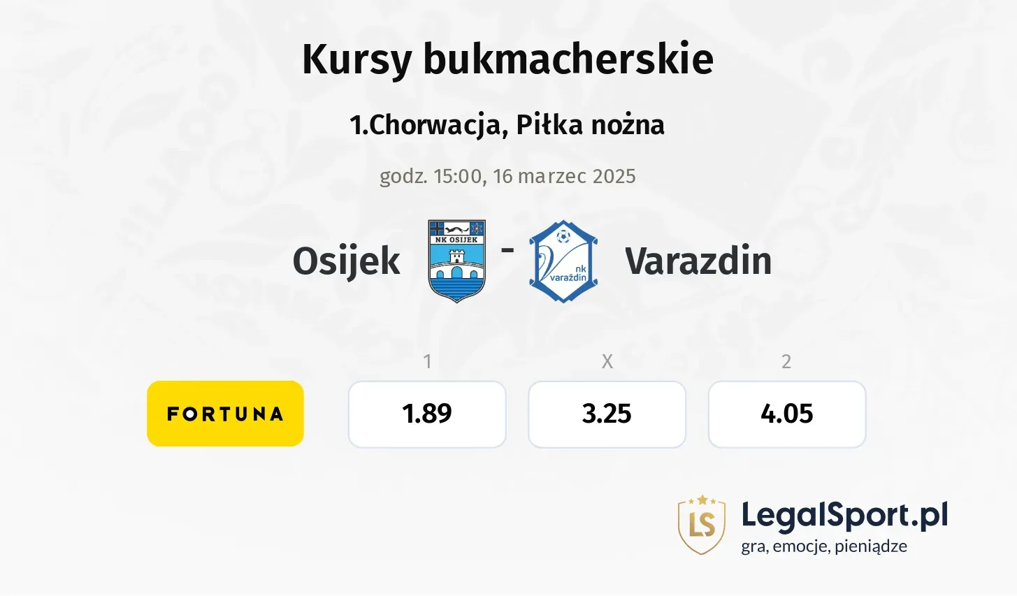 Osijek - Varazdin typy, kursy