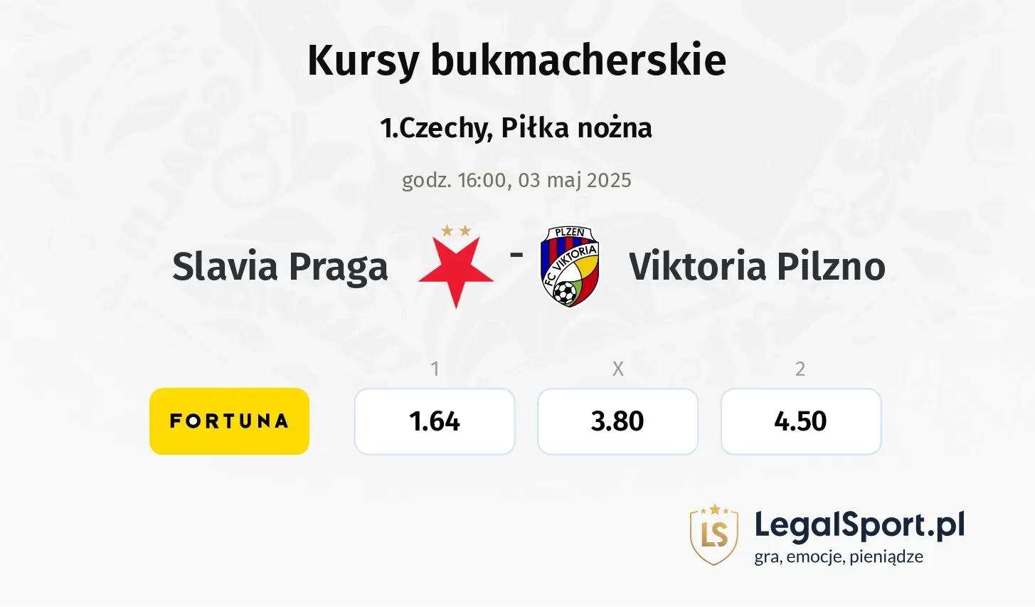 Slavia Praga - Viktoria Pilzno typy, kursy
