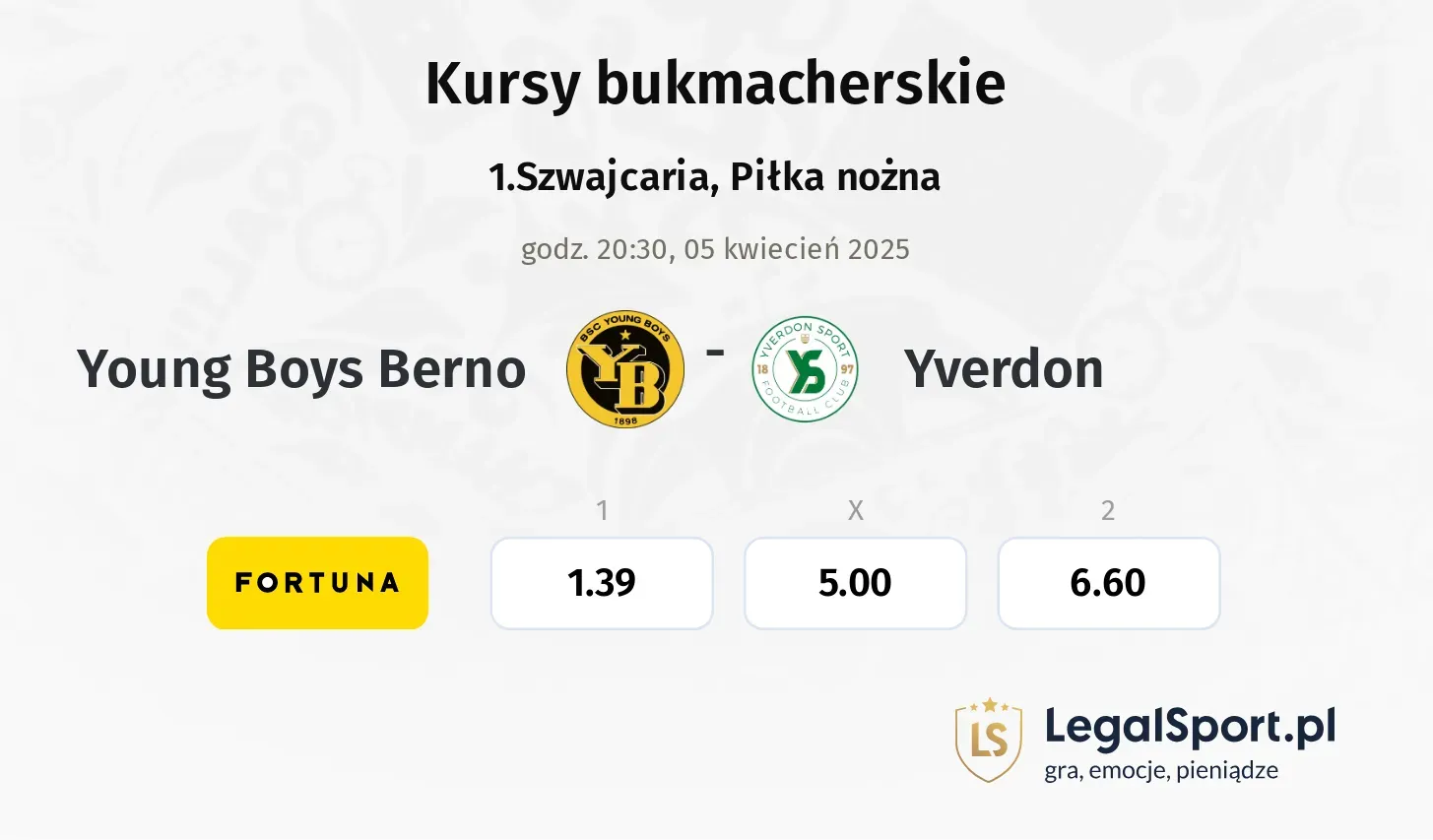 Young Boys Berno - Yverdon typy, kursy