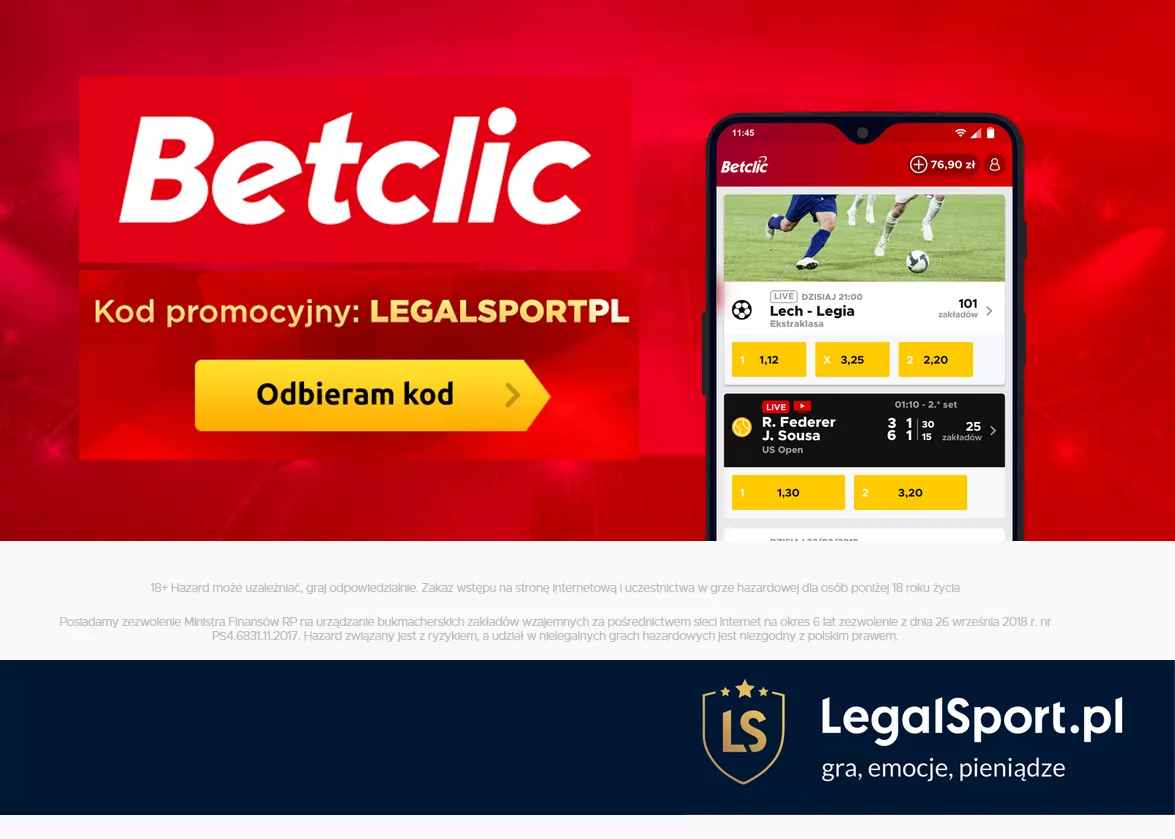 Informacja o Betclic wraz z kodem promocyjnym