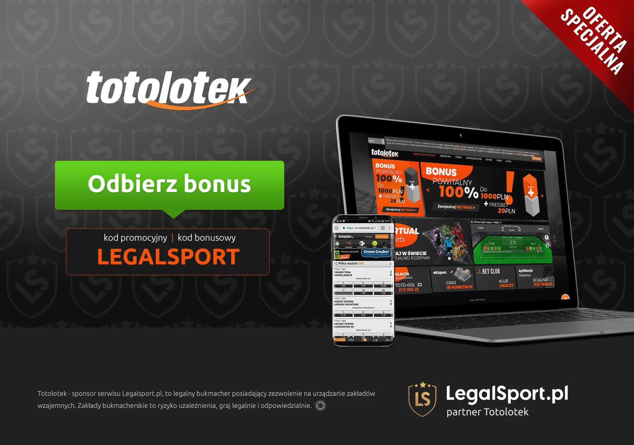 Bonus od Totolotka dla nowych graczy
