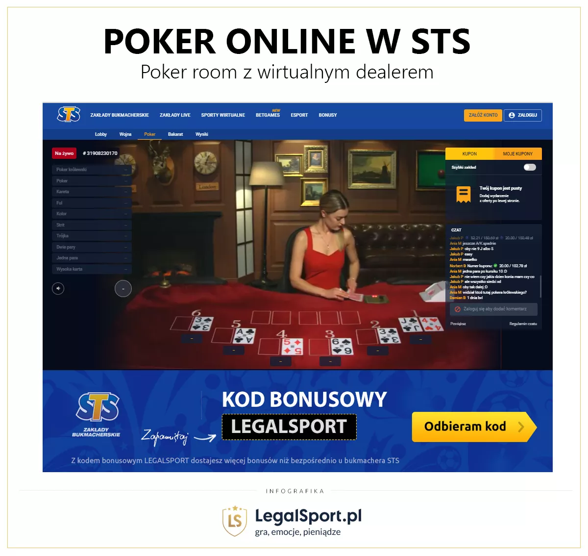 Zakłady na poker online