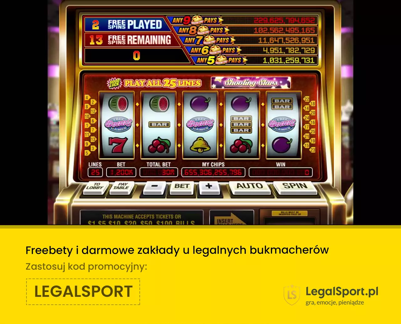 Maszyny slot gra bonus powitalny