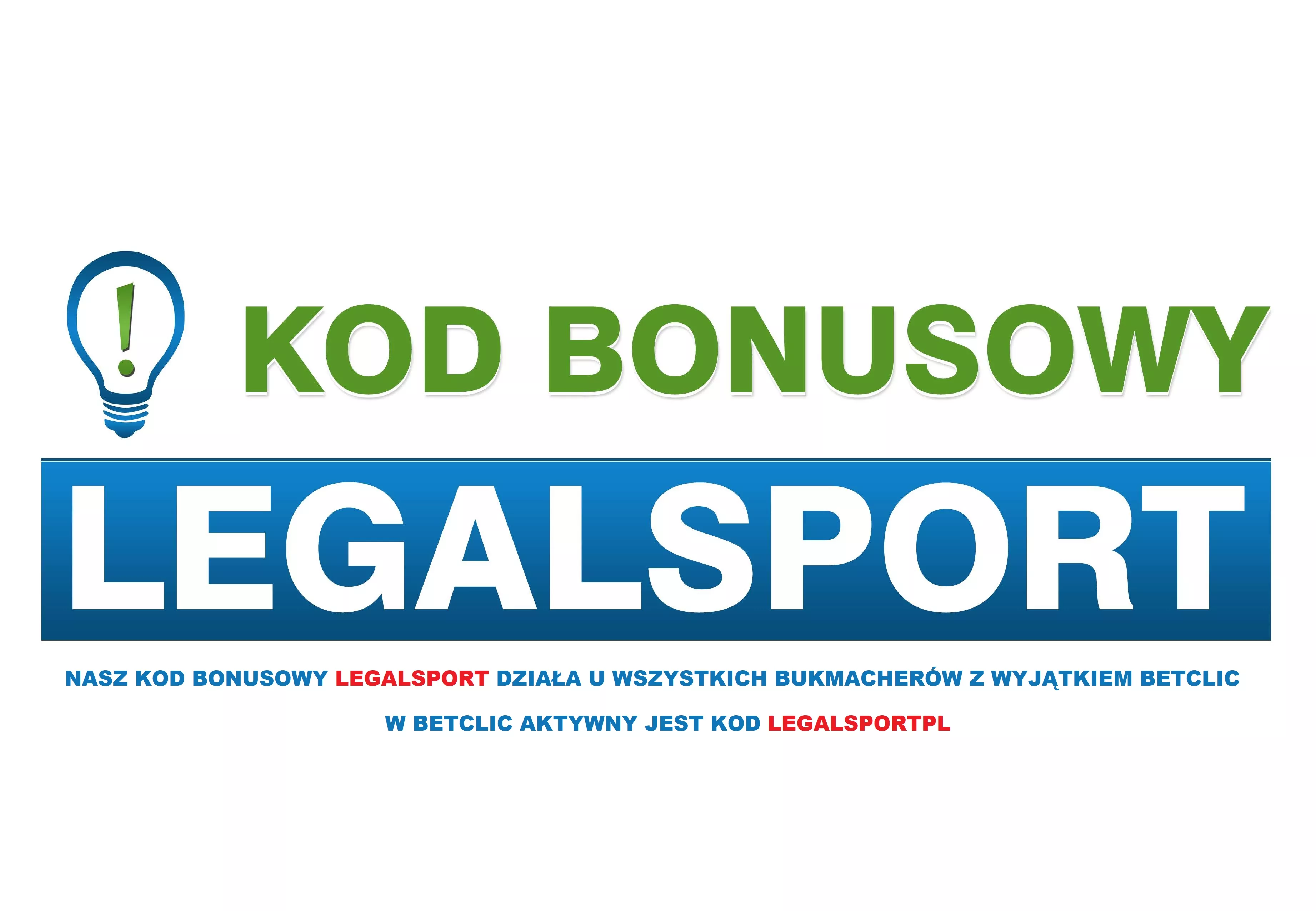 Przekierowanie do listy z kodami promocyjnymi do bukmacherów: najlepsze kody bonusowe w internecie od LEGALSPORT