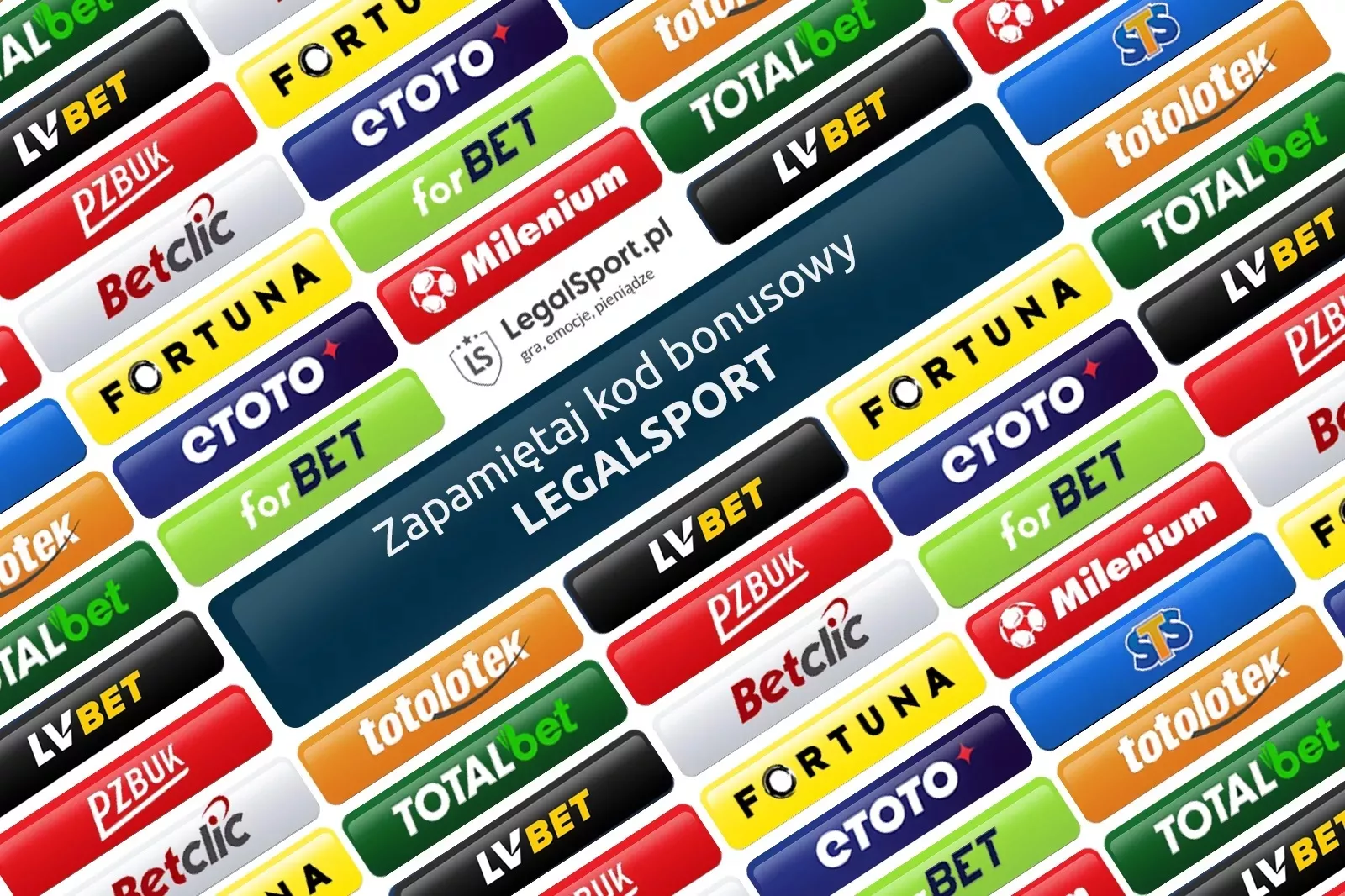 Kod promocyjny do legalnych bukmacherów - najlepsze bonusy na rynku tylko z kodem LEGALSPORT