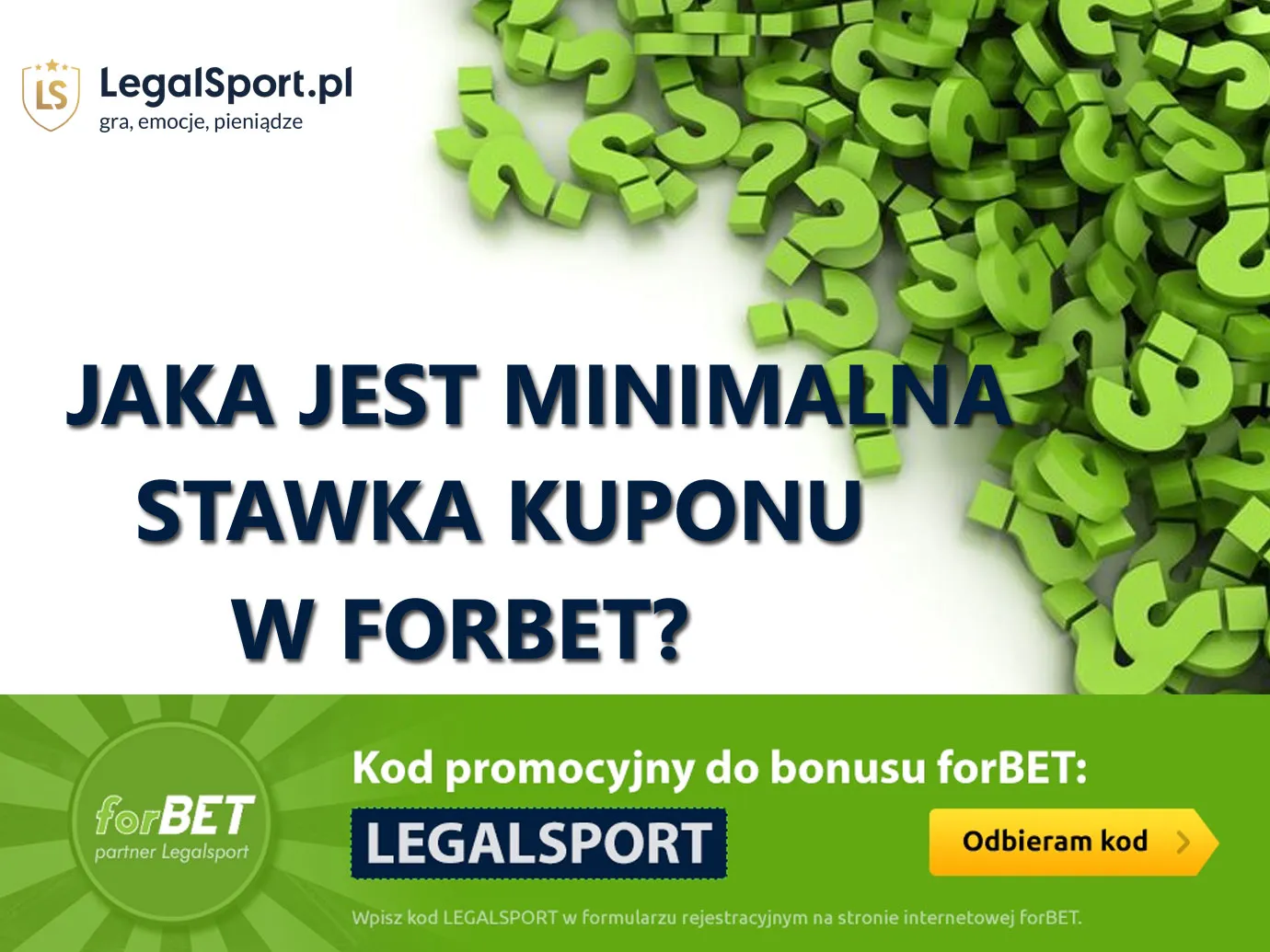 ForBET: minimalna stawka na zakładach