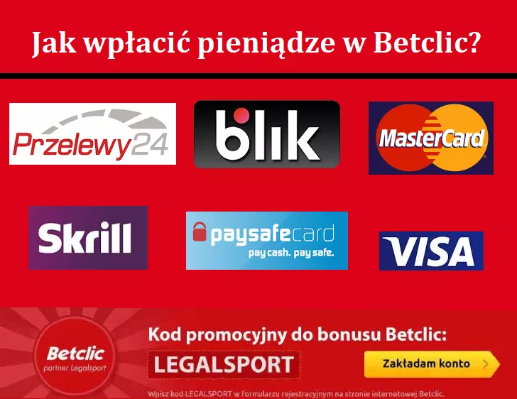 Betclic - jak wpłacić pieniądze