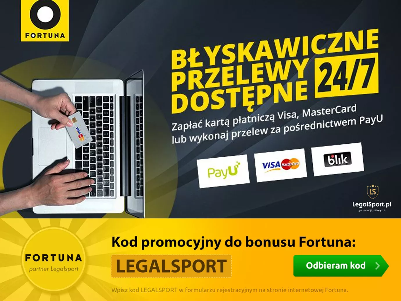 Jak wpłacić pieniądze do Fortuna