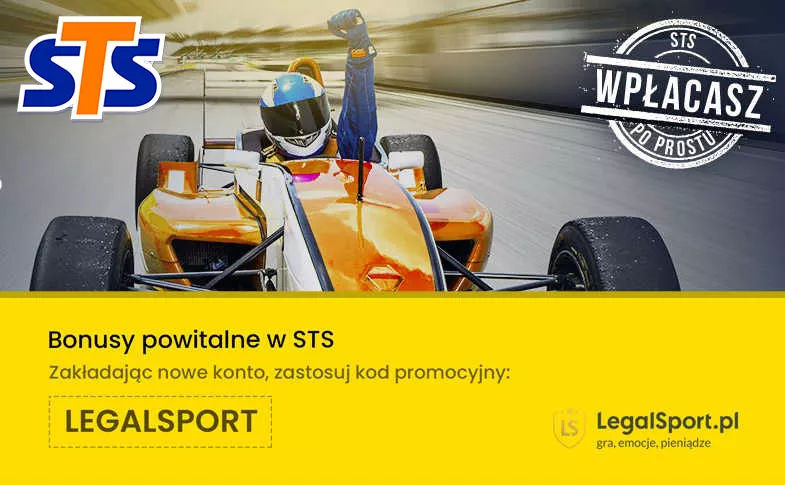 Wpłata kasy do STS z bonusem - na infografice samochód i tekst o wpłacaniu, bonusach