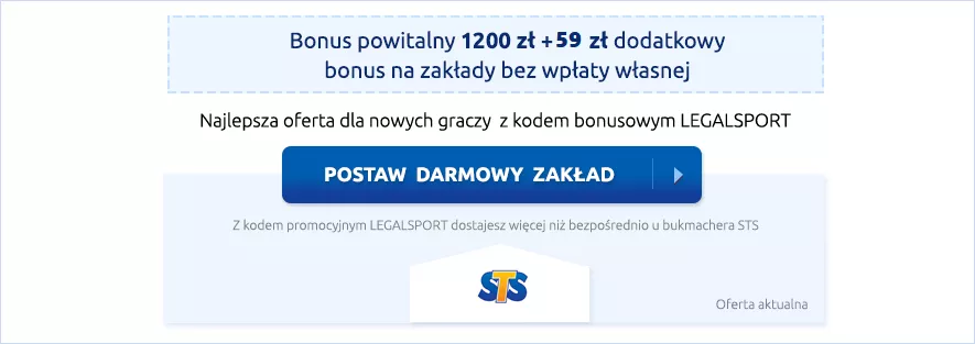 Bonus na start w STS z kodem promocyjnym odblokowującym max. promocje powitalne