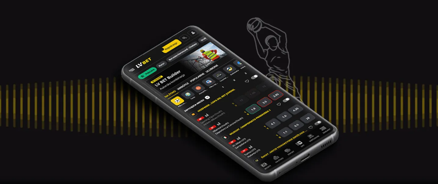 Wpłaty  aplikacji mobilnej LVBET