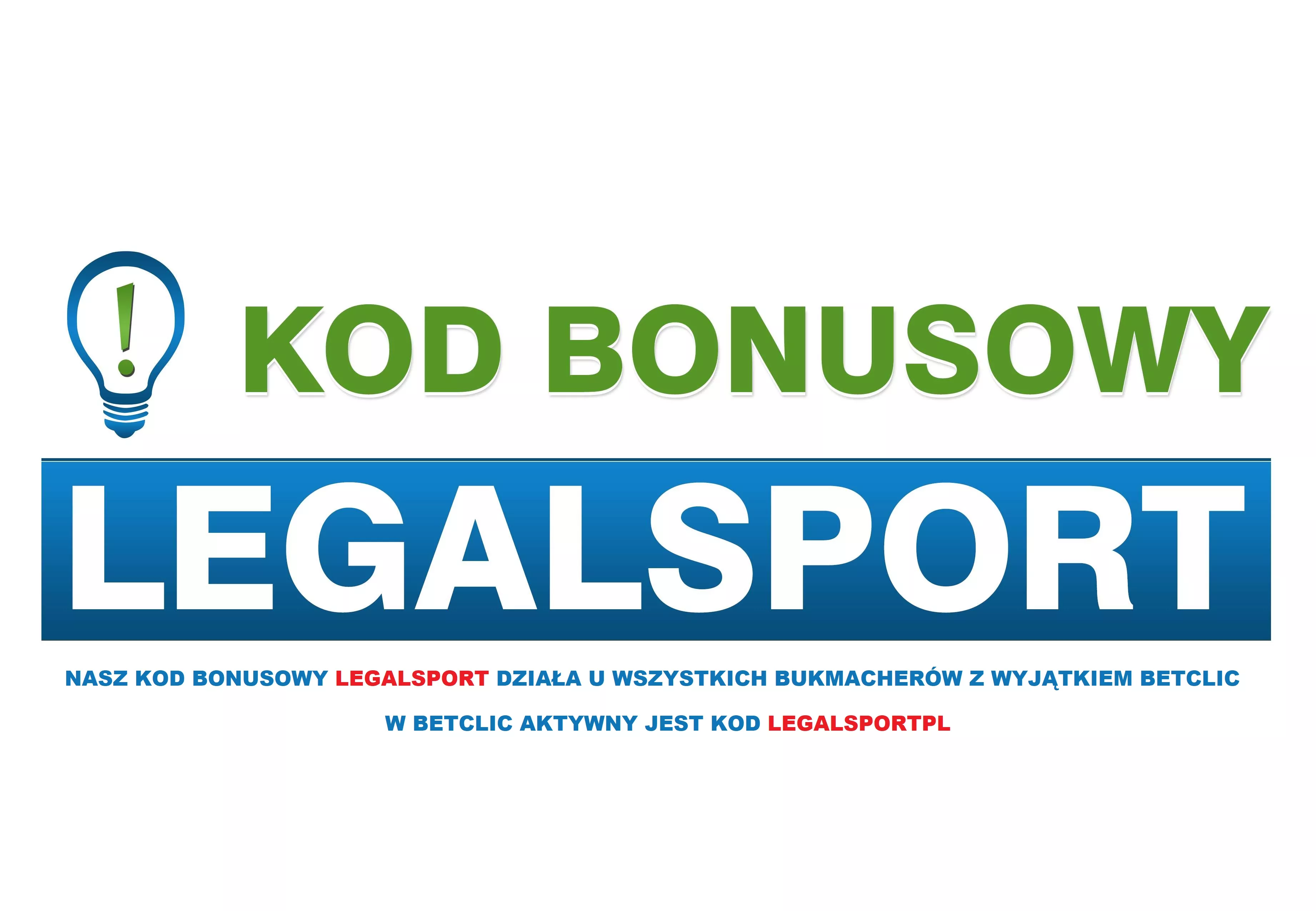 Informacja o najlepszym kodzie promocyjnym na polskim rynku zakładów sportowych online | LEGALSPORT 