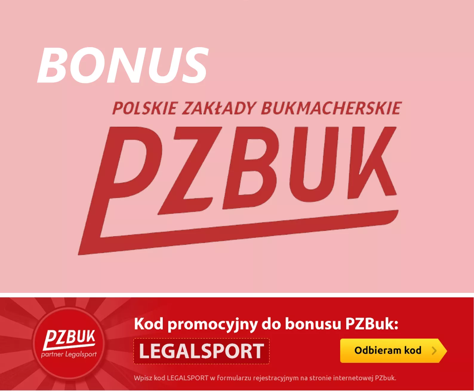 Promocyjny kod Polskie Zakłady Bukmacherskie - PZBuk bonus