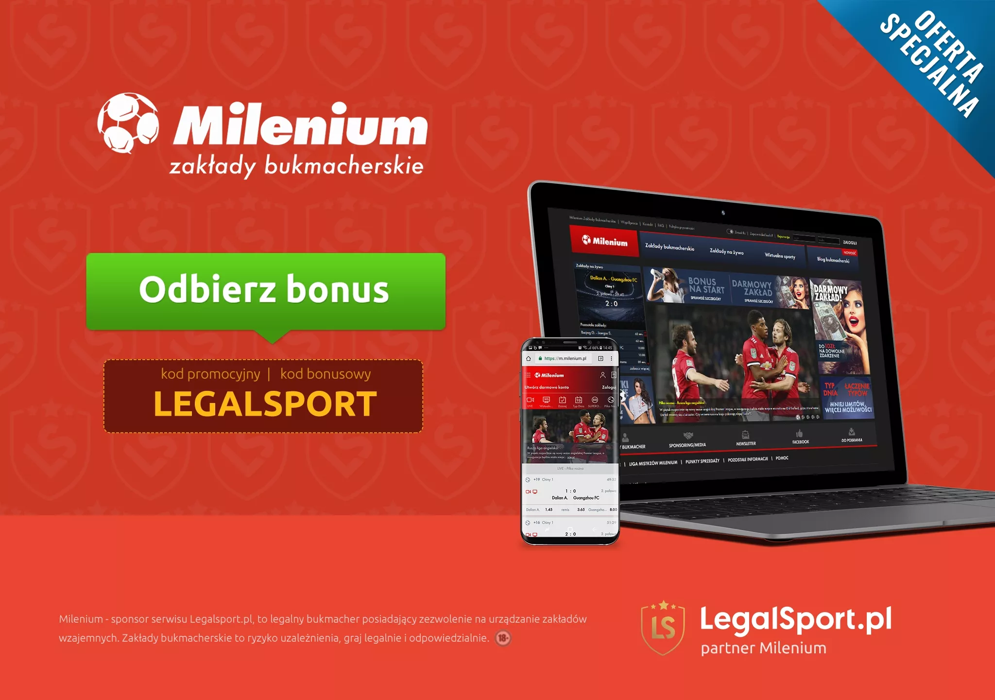 Jak działa bonus Milenium od pierwszej wpłaty? Wpłacasz 700 zł na konto online i obracasz gotówkąOtrzymujesz 700 zł z opcją wypłaty