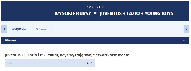 eWinner - typy z podwyższonym kursem