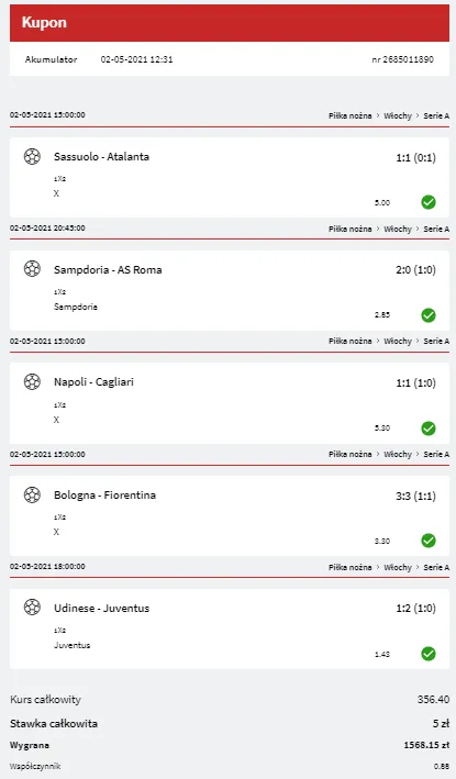 Trafiony kupon bukmacherski w Fuksiarzu odpowiedzią na pytanie