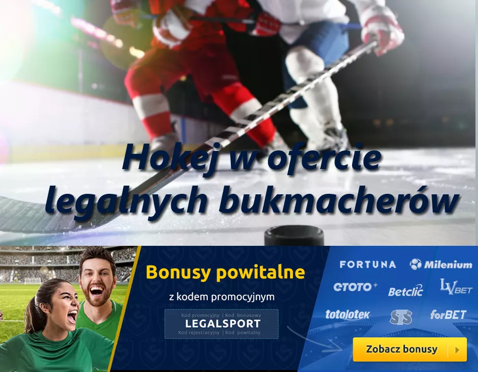 Hokej na lodzie w ofercie legalnych bukmacherów internetowych