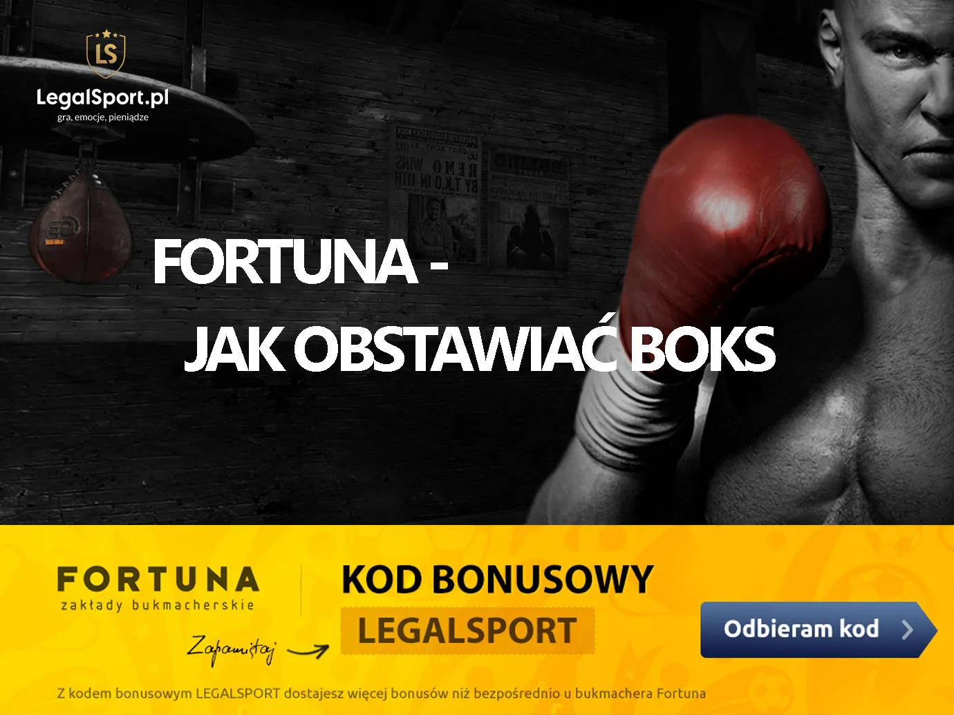 Jak obstawiać boks w Fortunie - poradnik dla graczy