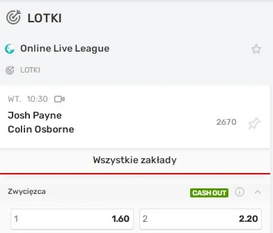 Zakłady główne na darta w Superbet
