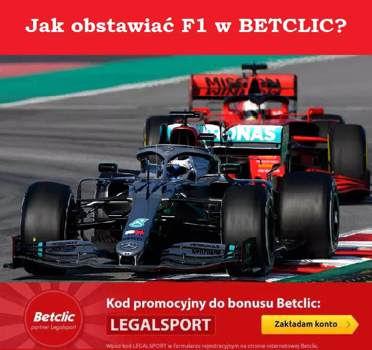 Betclic zakłady na Formułę 1