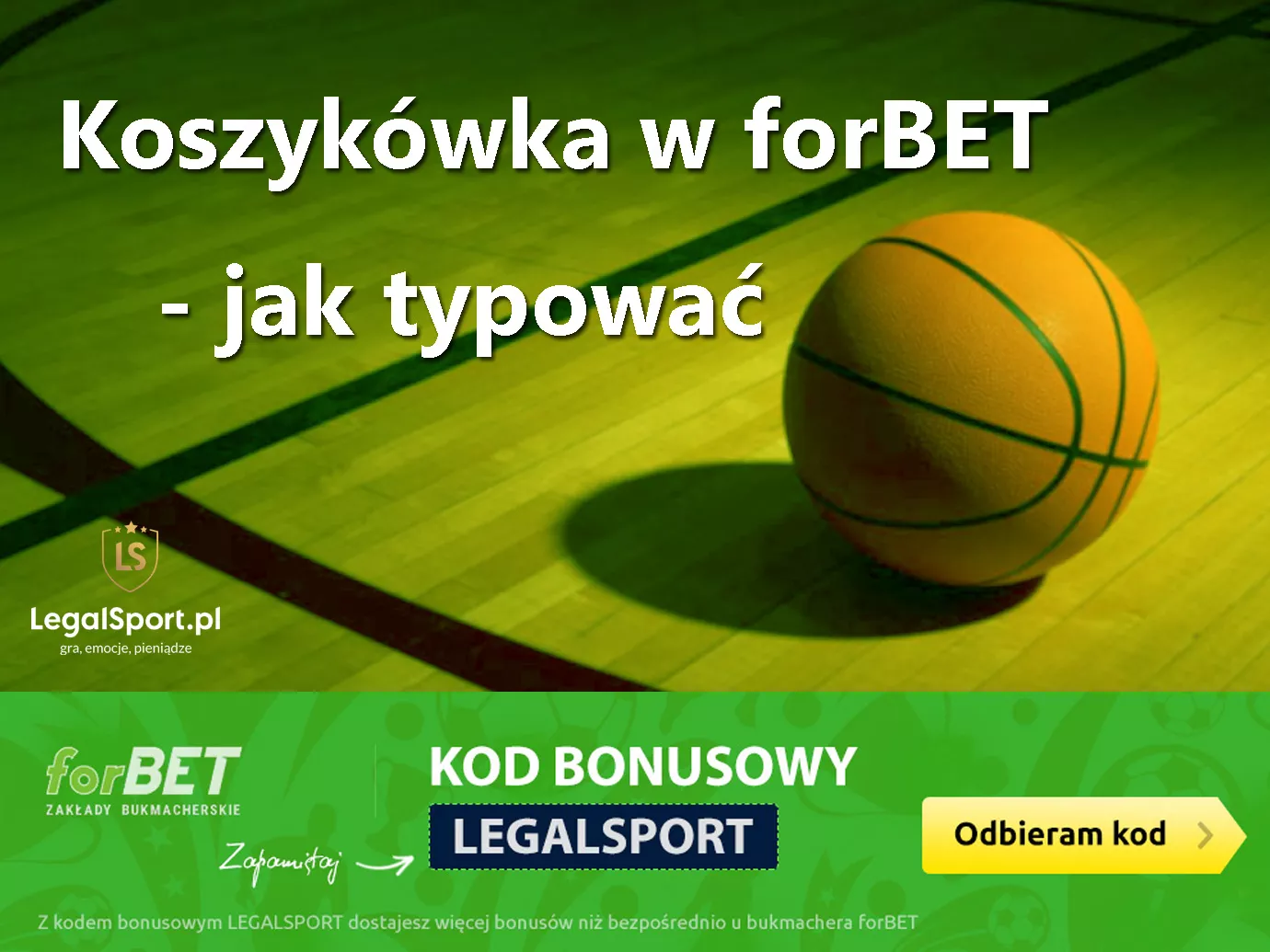 forBET koszykówka - jak typować basket