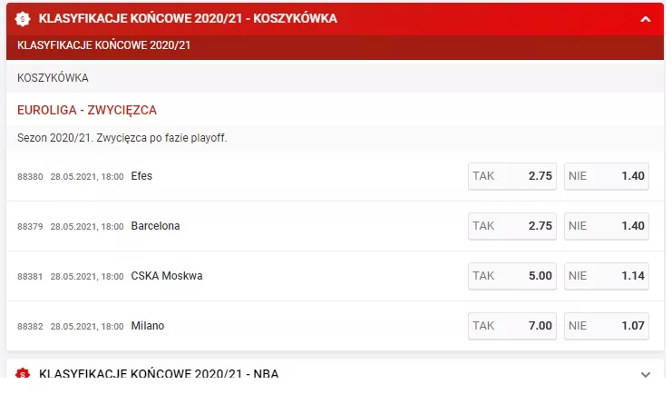 Superbet online - typy na przyszłość na basket