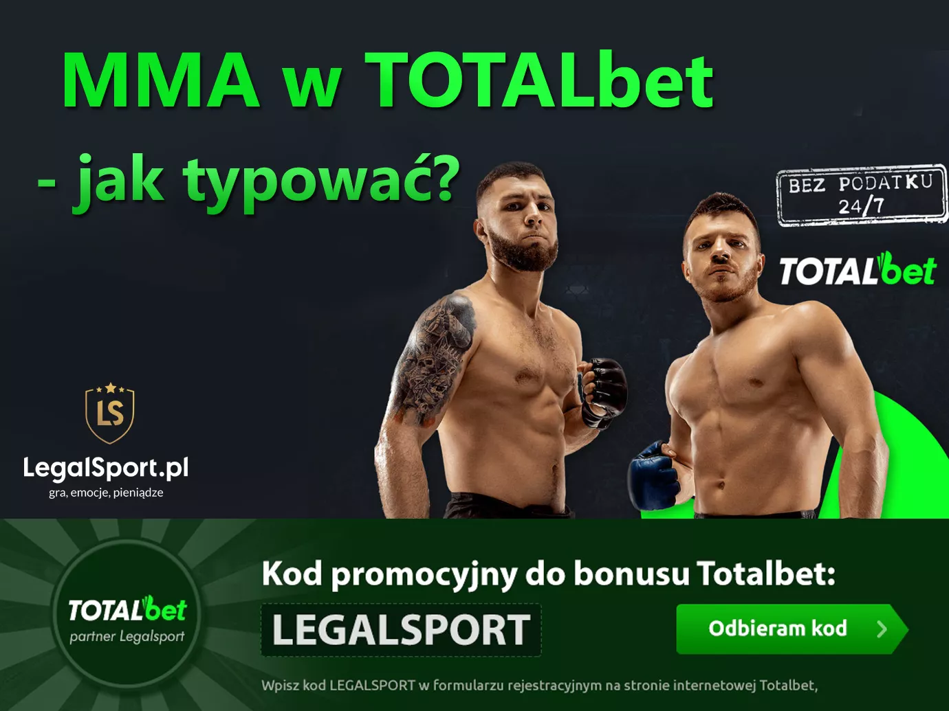 MMA w TOTALbet - jak obstawiać zakłady na mieszane sztuki walki
