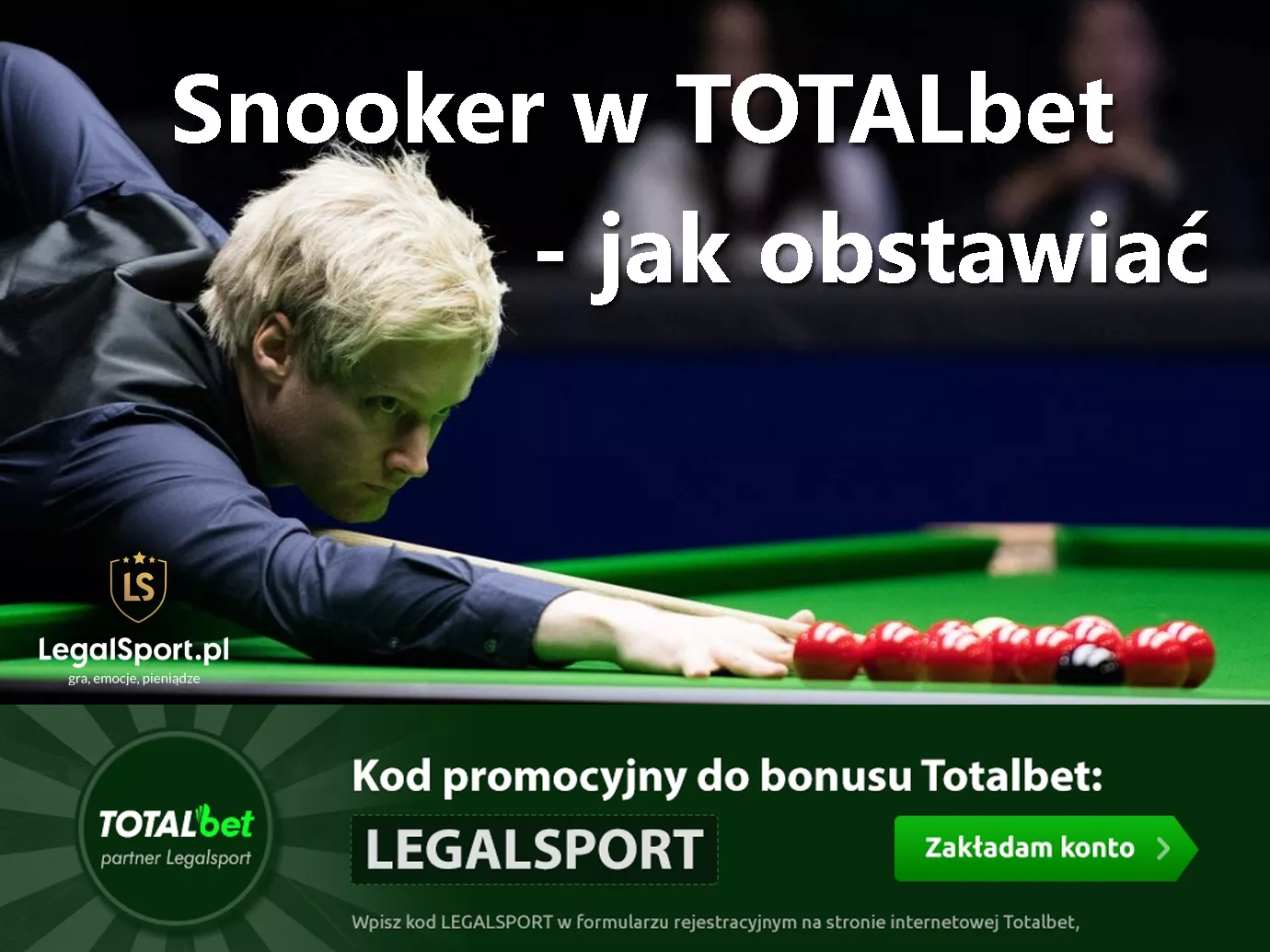 Jak obstawiać snooker w TOTALbet