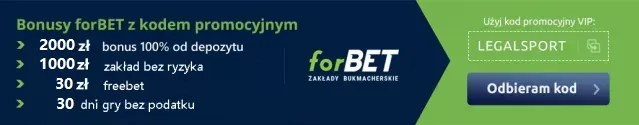 Nowy ulepszony bonus na start 3310 zł od forBET Online