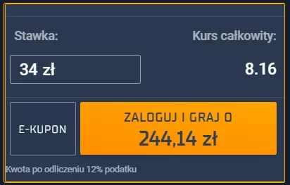 Stawka kuponu za maksymalny cashback