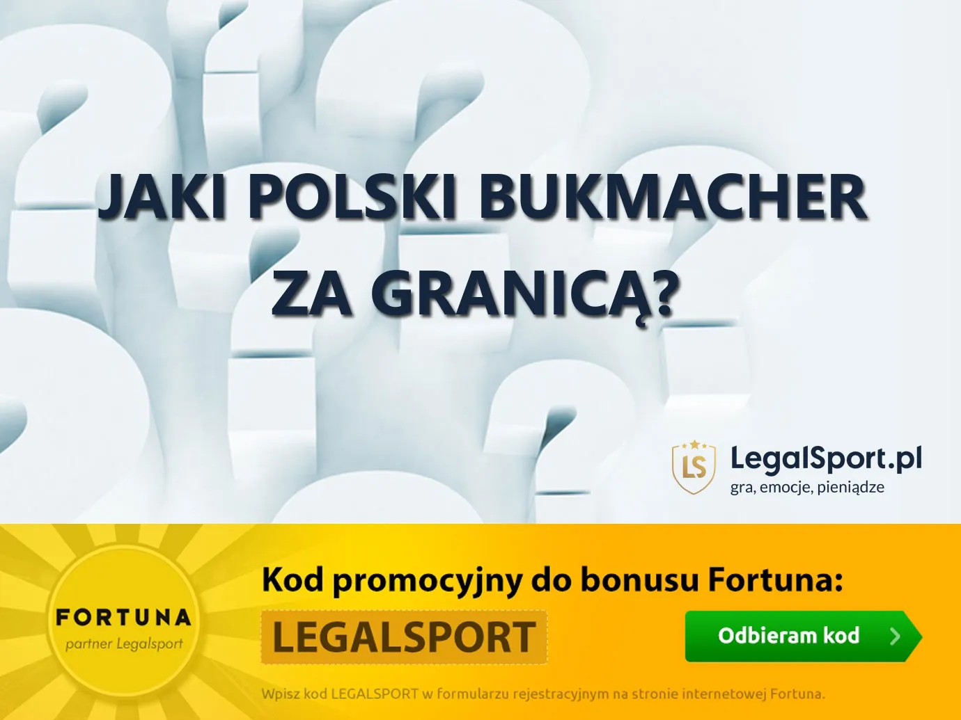 Bukmacher dla Polaków za granicą