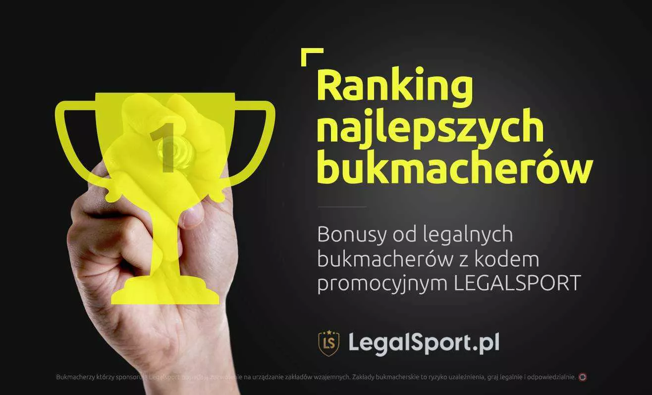 Baner z przejściem do rankingu legalnych bukmacherów internetowych