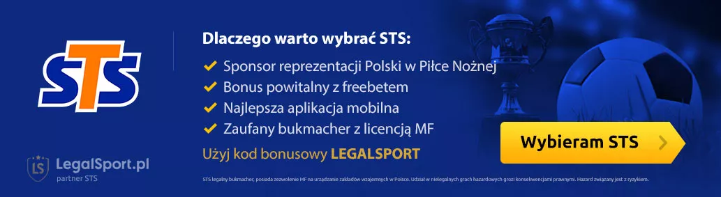 Kod promocji do nagród ponadstandardowych w STS Zakłady Bukmacherskie: cashback, freebet, bonus od depozytu.