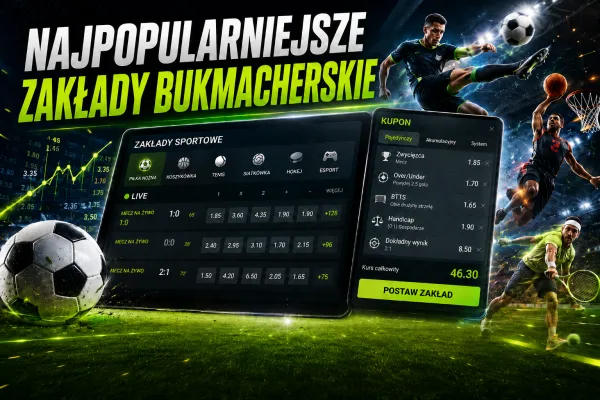 Najpopularniejsze zakłady bukmacherskie - jakie rynki gracze wybierają najczęściej?