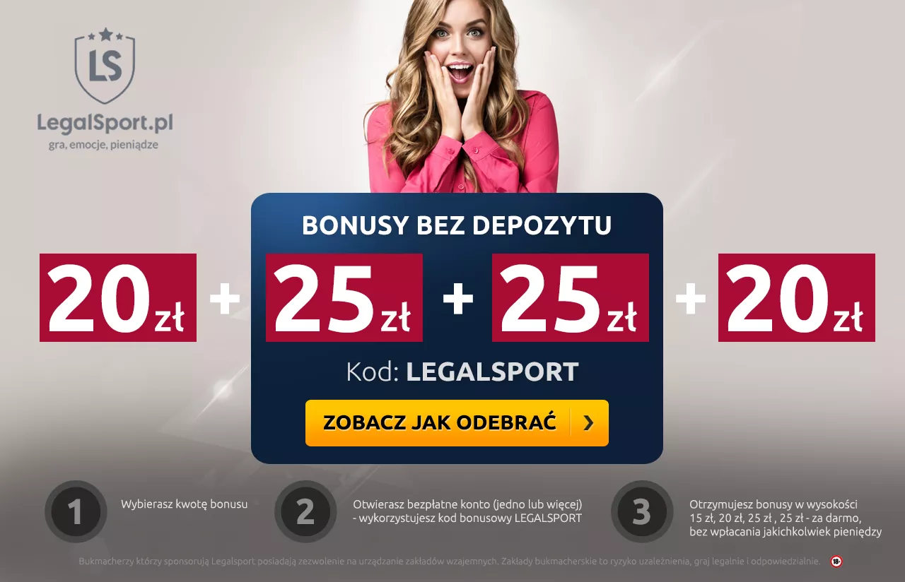 Darmowe bonusy bukmacherskie online bez depozytu 