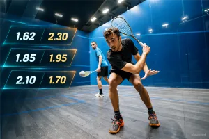 Squash obstawianie. Jakiego bukmachera wybrać do stawiania zakładów na squash