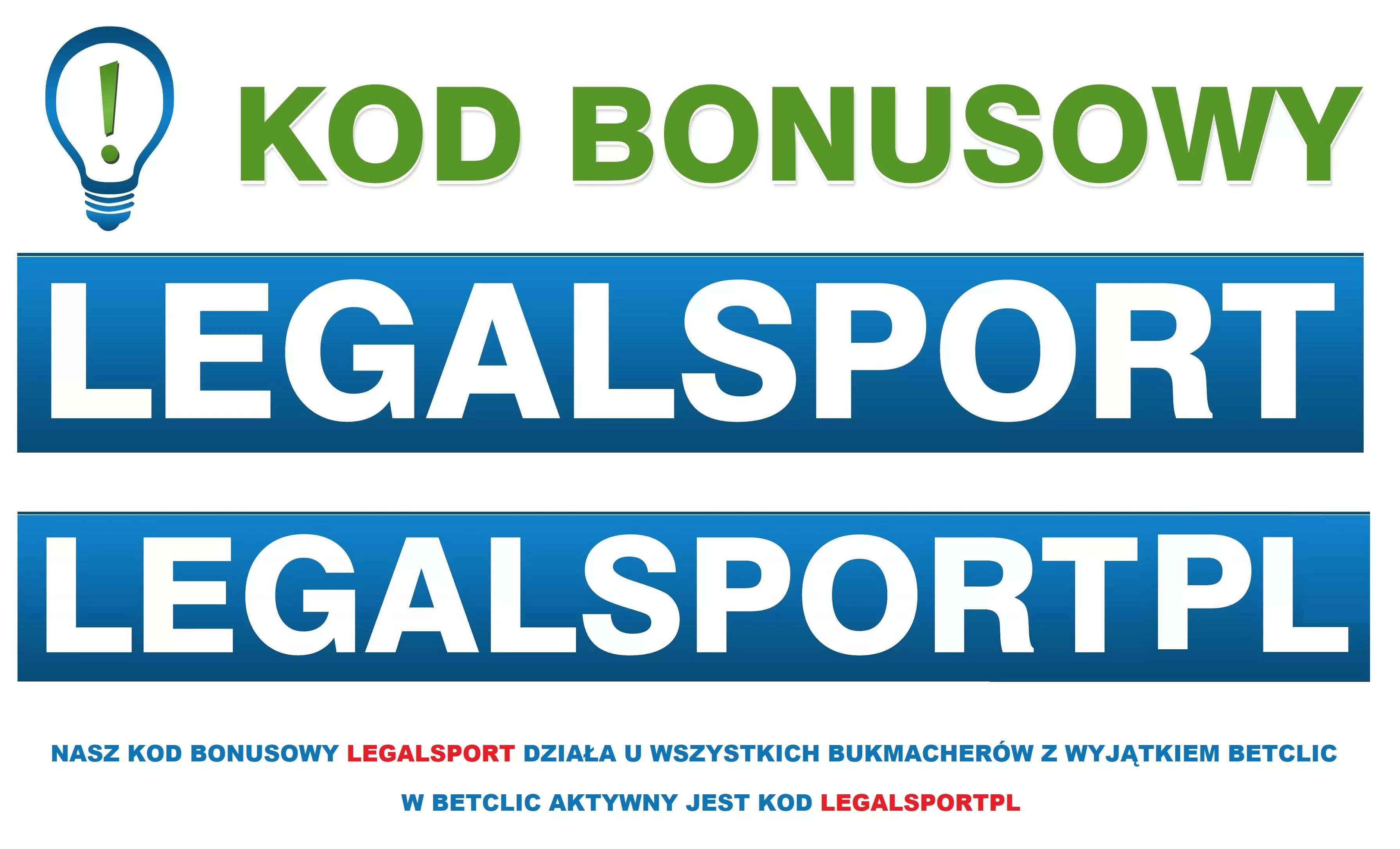 Kod promocyjny do bukmachera - jeden kod do wszystkich bukmacherów