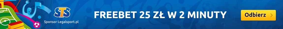 Freebet 25 zł w STS na piłkę nożną. Gracz może odebrać freebet w 2 minuty!