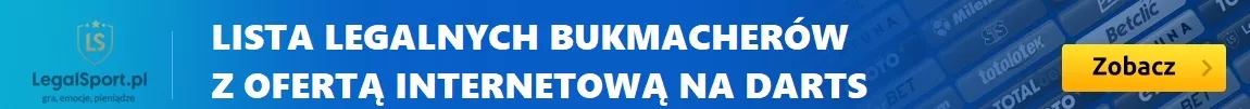 Którzy bukmacherzy mają ofertę na darta? Darts u legalnych polskich bukmacherów internetowych. Kod na darts