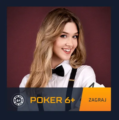 Oferta zakładów wzajemnych online na poker w wariancie 6 Plus
