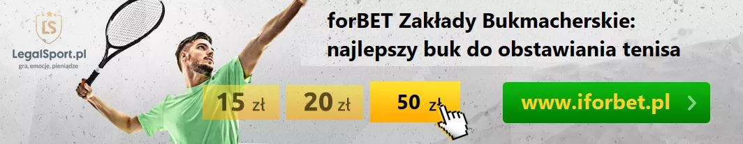 forBET Zakłady Bukmacherskie - najlepszy bukmacher do obstawiania tenisa ziemnego - atrakcyjne kursy i typy