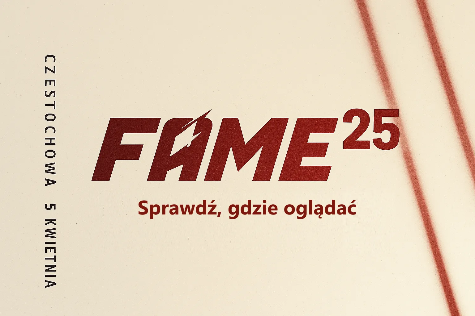 FAME MMA 25 gdzie oglądać?