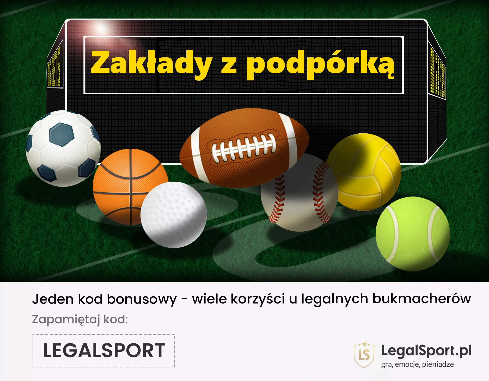 Oferta zakładów - typy z podpórką u legalnych bukmacherów internetowych