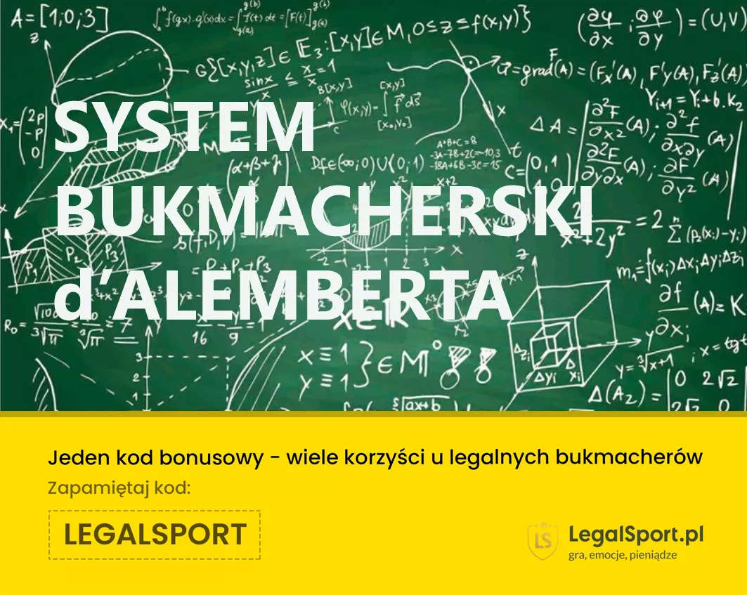 System bukmacherski d'Alemberta dla skutecznego stawkowania w zakładach sportowych