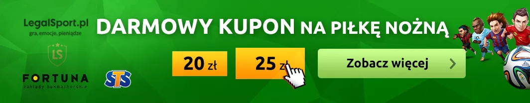 Kasa na obstawianie futbolu - tylko z kodem promocyjnym masz bonus