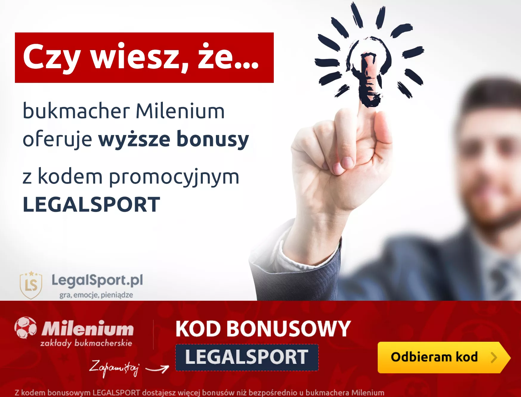 Wygrana bukmacherska w Milenium na 200 000 PLN - zdjęcie do tekstu