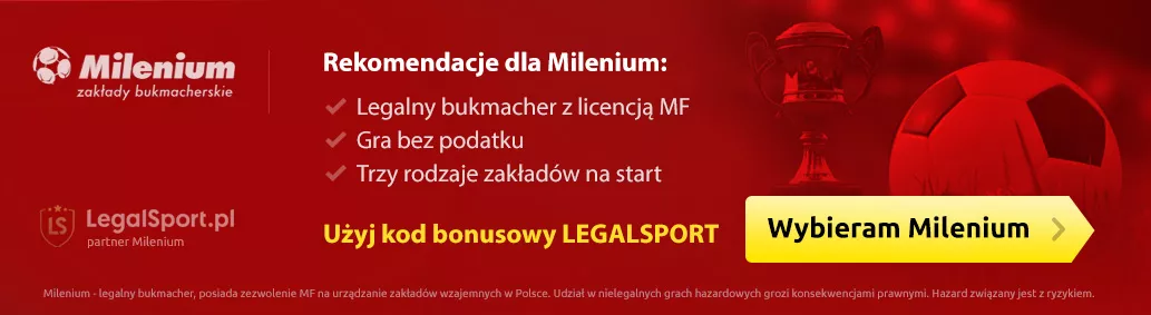 Rekomendacje dla bukmachera Milenium - infografika