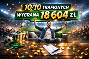 10/10 trafionych i wygrana 18 604 zł