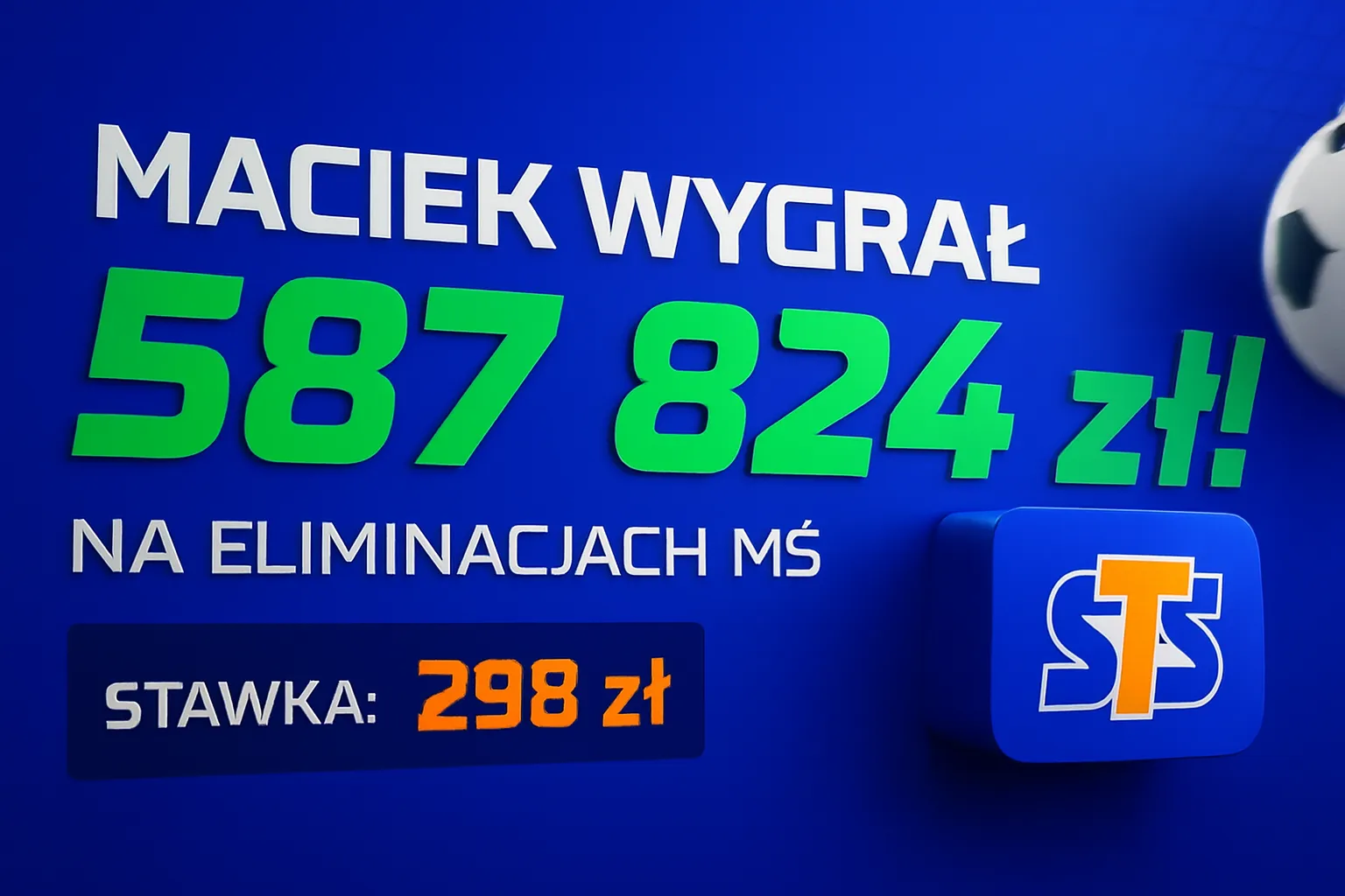Maciek wygrał 587 824,07 zł