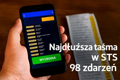 Najdłuższa taśma w STS. Zobacz AKO na 98 trafionych zakładów 